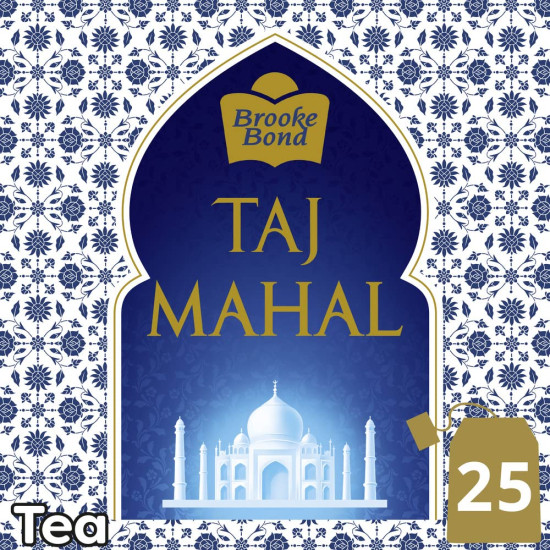 Taj Mahal Brooke Bond, 25 Tea Bags, 25 Grams, Vegetarian