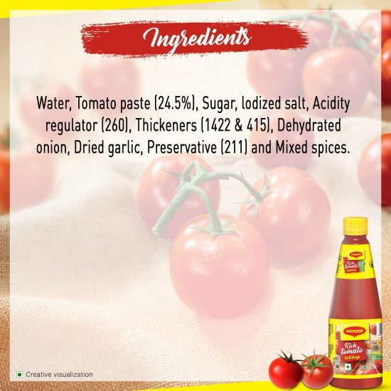 MAGGI Rich Tomato Ketchup, 485 g (Weight May Vary)