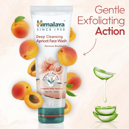 Himalaya Herbals Deep Cleansing Apricot Face Wash, 50ml