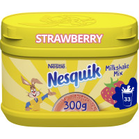 Nesquik Strawberry Milkshake Mix 300G,No Artificial Flavors