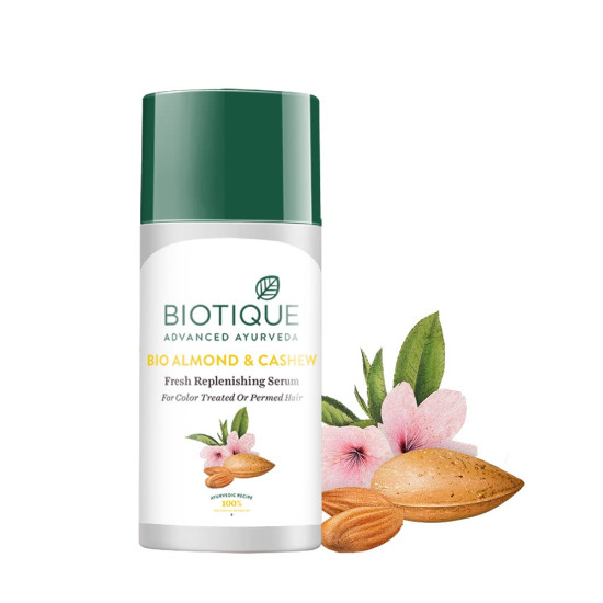 Biotique Bio Almond and Cashew Fresh Replenishing Hair Serum, 40ml