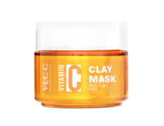 VLCC Vitamin C Clay Mask - 100g | Restorative Clay Mask with Vitamin C & Hyaluronic Acid | Replenishes Skin, Calms Inflammation & Evens Skin Tone | Brightening & Soothing Clay Mask.