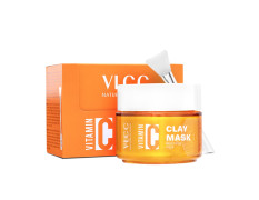 VLCC Vitamin C Clay Mask - 100g | Restorative Clay Mask with Vitamin C & Hyaluronic Acid | Replenishes Skin, Calms Inflammation & Evens Skin Tone | Brightening & Soothing Clay Mask.