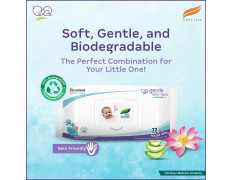 Himalaya Gentle Baby Wipes, 72 Wipes,White