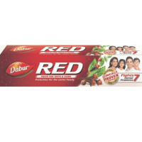 Dabur Red Toothpaste - 100g |World's No.1 Ayurvedic Paste |Fluoride Free| Helps in Bad Breath Treatment, Cavity Protection, Plaque Removal |For Whole Mouth Health| Power of 13 Potent Ayurvedic Herbs