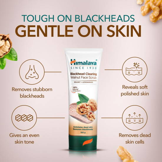 Himalaya Herbals Gentle Exfoliating Walnut Scrub, 100g