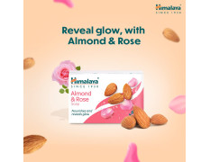 Himalaya Moisturizing Almond and Rose Soap, 125g