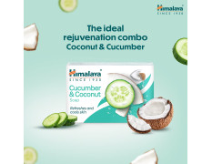 Himalaya Herbals Refreshing Cucumber Soap & Coconut Soap, 75gm