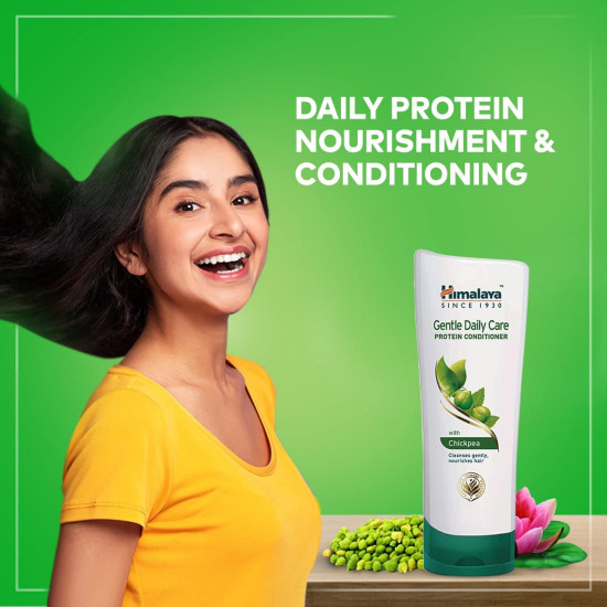 Himalaya Gentle Daily Care Protein Conditioner | Daily Use Mild For Detangled & Silky Smooth Hair | Nourishes Dry Hair | With China Rose, Lotus, Chickpea & Oats | For Unisex | 100 Millilitres