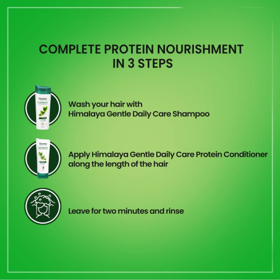 Himalaya Gentle Daily Care Protein Conditioner | Daily Use Mild For Detangled & Silky Smooth Hair | Nourishes Dry Hair | With China Rose, Lotus, Chickpea & Oats | For Unisex | 100 Millilitres
