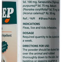 Himalaya Erina-EP Powder | 150 g | Tick & Flea Control for Dogs & Cats | With Neem & Eucalyptus for Skin Health & Hygiene