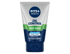NIVEA MEN Oil Control Face Wash 100 g | With Magnolia Bark Extracts for 12 Hr Oil Control in Summer | 10 X Vitamin C Effect for Radiant Skin | For Oily Skin
