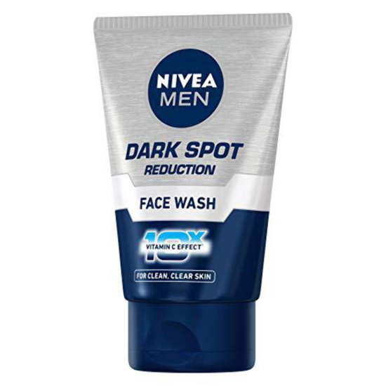 NIVEA MEN Dark Spot Reduction Face Wash 100 g | With Ginko and Ginseng Extracts for Clean, Healthy & Clear Skin in Summer | 10 X Vitamin C Effect for Radiant Skin |For Dark Spot Reduction