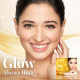 VLCC Gold Facial Kit, Bright & Glowing Skin - 60g | Pamper your Skin for a Luminous Glow | Parlour Glow with 24K Gold Bhasma, Rose Extracts, Turmeric & Aloe Vera.
