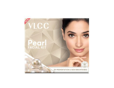 VLCC Pearl Facial Kit - 60g | Luminous and Radiant Skin | At Home Facial with Pearl Extracts, Sandalwood, Turmeric & Aloe Vera | Tan Removal Facial Kit.