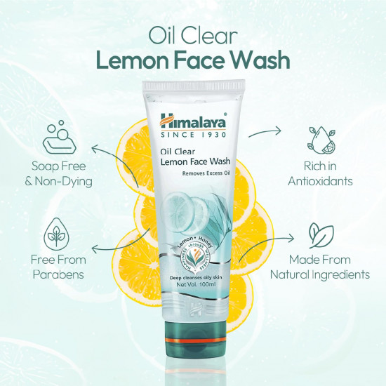 Himalaya Herbals Oil Control/Oil Clear Lemon Face Wash, 50ml