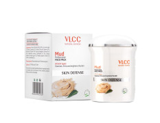 VLCC Skin Defense Mud Face Pack - 70g | Skin Healing & Rejuvenating Mask | Helps Cleanse, Firm & Brighten Skin with Kaolin Clay, Almond & Mint Oil | Helps Soothe Irritation & Detox Skin.