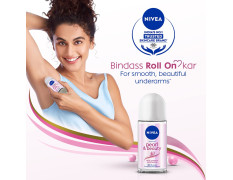 NIVEA Pearl and Beauty 50ml Deo Roll On | With Pearl Extracts & Avocado Oil| 48 H Smooth & Beautiful Underarms| 0% Alcohol | For Women