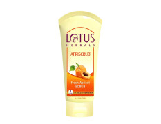 Lotus Herbals Apriscrub Fresh Apricot Scrub | Natural Exfoliating Face Scrub | Chemical Free | For All Skin Types | 180G