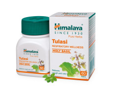 Himalaya Wellness Pure Herbs Tulasi Respiratory Wellness | Holy Basil |Relieves cough and cold| -Pack of 60 Tablets