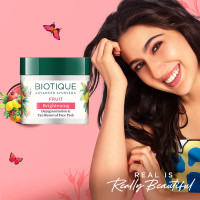 Biotique Fruit Brightening Depigmentation and Tan Removal Face Pack| Ayurvedic and Organically Pure| Tan Removal Face Pack for All Skin Types|100% Botanical Extracts| 75gm Biotique Fruit Brightening Depigmentation and Tan Removal Face Pack| Ayurvedic and Organically Pure| Tan Removal Face Pack for All Skin Types|100% Botanical Extracts| 75gm