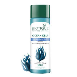 Biotique Ocean Kelp Anti Hairfall Shampoo | Intensive Hair Growth Therapy| Anti Hairfall Shampoo that Maintains Shine |100% Botanical Extracts | Suitable for All Hair Types |190ml