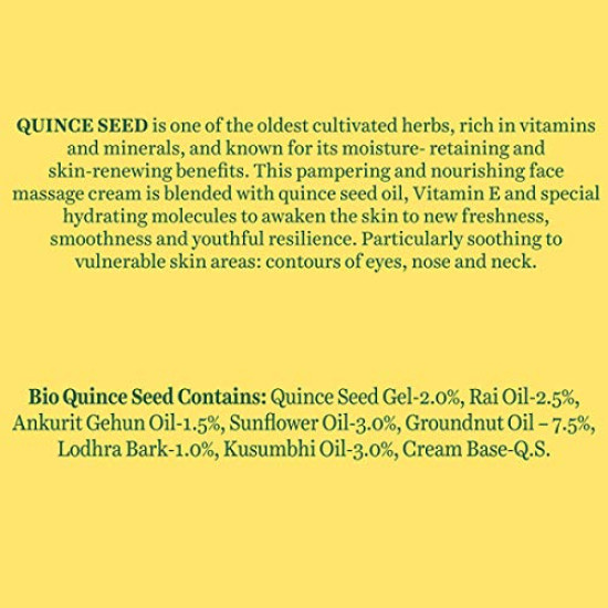 Biotique Quince Seed Anti Aging Face Massage Cream For Normal To Dry Skin, 50gm