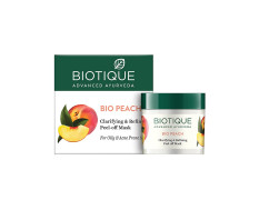 Biotique Bio Peach Clarifying and Refining Peel Off Mask for Oily and Acne Prone Skin, 50g