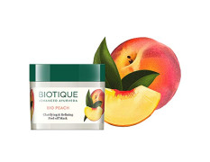 Biotique Bio Peach Clarifying and Refining Peel Off Mask for Oily and Acne Prone Skin, 50g