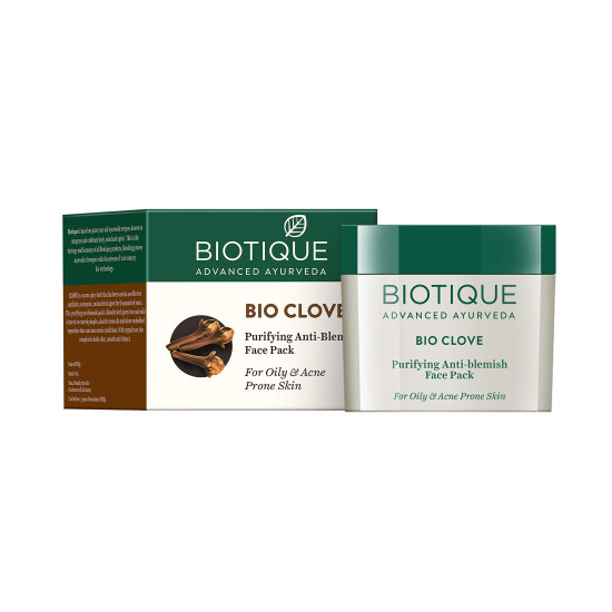 Biotique Clove Oil Control Anti Blemish Face Pack, 75gm