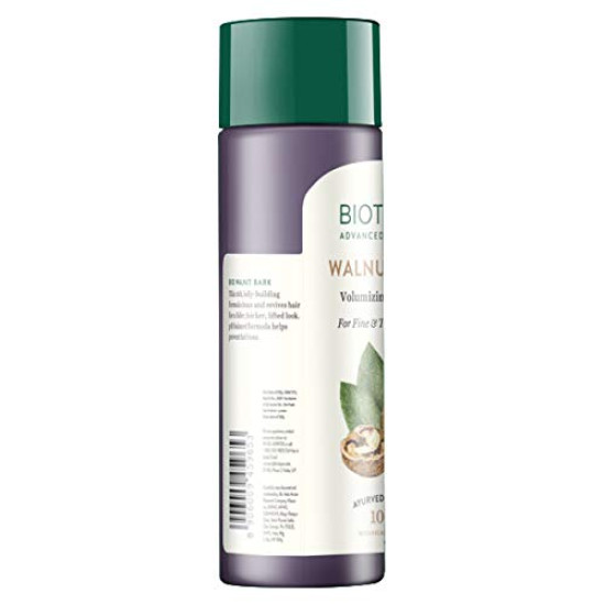 Biotique Walnut Volume and Bounce Shampoo and Conditioner | For Fine and Thinning Hair| Volumizing Shampoo for Thin Hair |100% Botanical Extracts |190ml