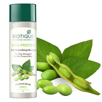 Biotique Bio Soya Protein Fresh Nourishing Shampoo | Repairs Dry and Damaged Hair |Maintains pH Balance |Promotes Healthy Shiny Hair| Prevents Color Fading | All Skin Types | 120ml