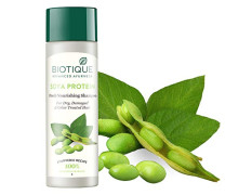 Biotique Bio Soya Protein Fresh Nourishing Shampoo | Repairs Dry and Damaged Hair |Maintains pH Balance |Promotes Healthy Shiny Hair| Prevents Color Fading | All Skin Types | 120ml