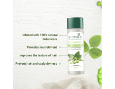 Biotique Bio Soya Protein Fresh Nourishing Shampoo | Repairs Dry and Damaged Hair |Maintains pH Balance |Promotes Healthy Shiny Hair| Prevents Color Fading | All Skin Types | 190ml