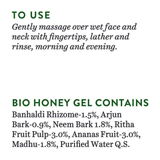 Biotique Honey Gel Soothe & Nourish Foaming Face Cleanser Foe All Skin Types, 120ml