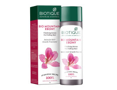 Biotique Mountain Ebony Vitalizing Serum | Prevents Hair Fall & Soothes Scalp| Promotes Hair Growth | 100% Botanical Extracts | Suitable for All Skin Types | 120ml