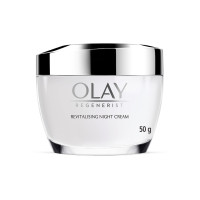Olay Regenerist Revilatising Night Cream | Hydrated, Plump, Bouncy Skin | With Hyaluronic Acid, Niacinamide and Peptides | Normal, Oily, Dry, Combination Skin | 50g
