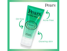 Pears Oil Clear Gentle Ultra Mild Daily Cleansing Facewash For Oil Free Matte Look, Ph Balanced, 100% Soap Free, Pure Lemon Flower Extract, 60g