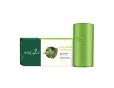 Biotique Basil & Parsley Revitalizing Bathing Bar| Ayurvedic and Organically Pure| Maintains Skin’s Natural pH |100% Botanical Extracts| Suitable for All Skin Types | 150gm
