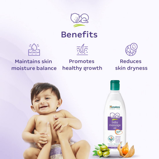 Himalaya Baby Massage Oil (200ml, White)
