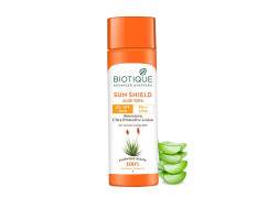Biotique Sun Shield Aloe vera 30+ SPF UVB Sunscreen Ultra Protectective Lotion For Normal to Oily Sk