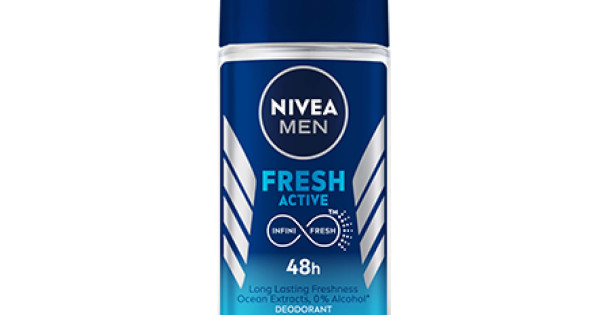NIVEA MEN Fresh Active 50ml Deo Roll On 48H Freshness Bazaar5