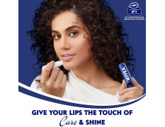 NIVEA Original Care 4.8g Lip Balm|24 H Melt in Moisture Formula|Natural Oils|Nourished Lips