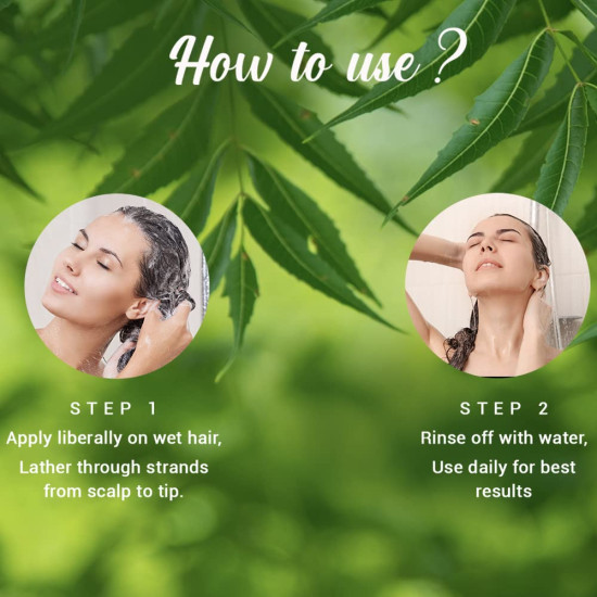 Biotique Fresh Neem Anti Dandruff Shampoo and Conditioner | Controls Dandruff | Eliminates Dryness, Flaking, and Itching | Hair Looks Fresh and Lustrous |Suitable for All Skin Types | 190ml