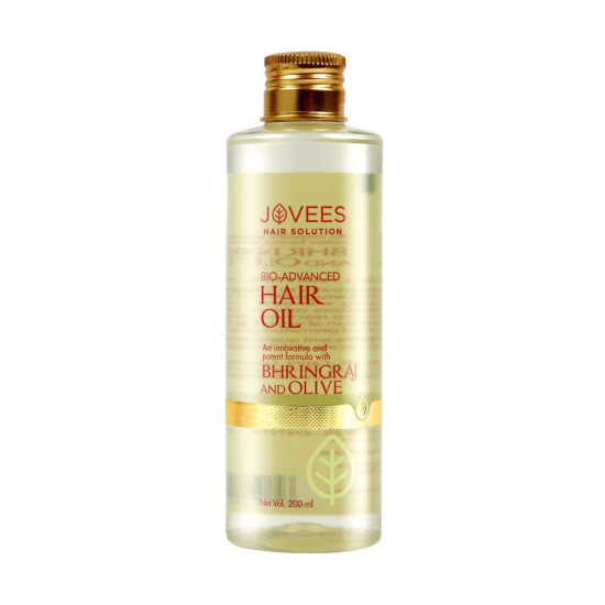 Jovees Herbal Bringraj & Olive Bio- Advanced Hair Oil |For Dry & Damaged Hair | Nourishes Scalp & Hair Follicles | Reduces Dandruff and Hairfall |With Bhringraj Oil, Olive Oil, Jojoba Oil 200ml