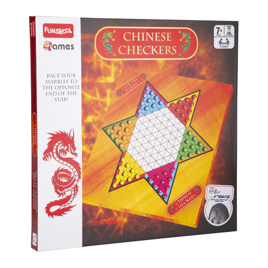 Funskool Games - Chinese Checkers, The classic strategy board game, Kids & family, 2 - 6 players, 6 & above