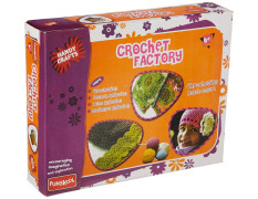 Funskool Handycrafts, Crochet Factory , Crochet Kit , Make Scarves, Placemats, Coasters Block Pcs, 6 Years +, Multi color