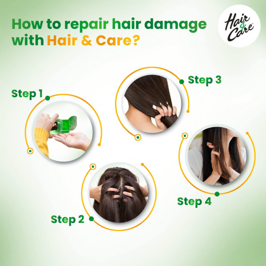 Hair & Care Damage Repair Non-Sticky Hair Oil with Aloe Vera, Olive Oil & Green Tea, 300 ml
