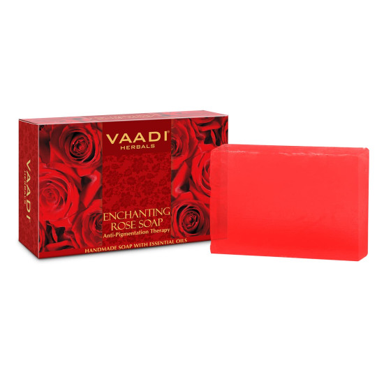 Vaadi Herbals Enchanting Rose Soap with Mulberry Extract, 75g