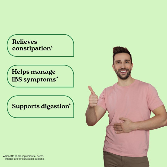 A TATA Product - Organic India Bowelcare - 60 Veg Capsules, Helps Relieve Constipation, Hyperacidity & IBS, Clean & Lubricate Bowel, Normalizes Digestion & Elimination, GMP & NPOP Certified Organic